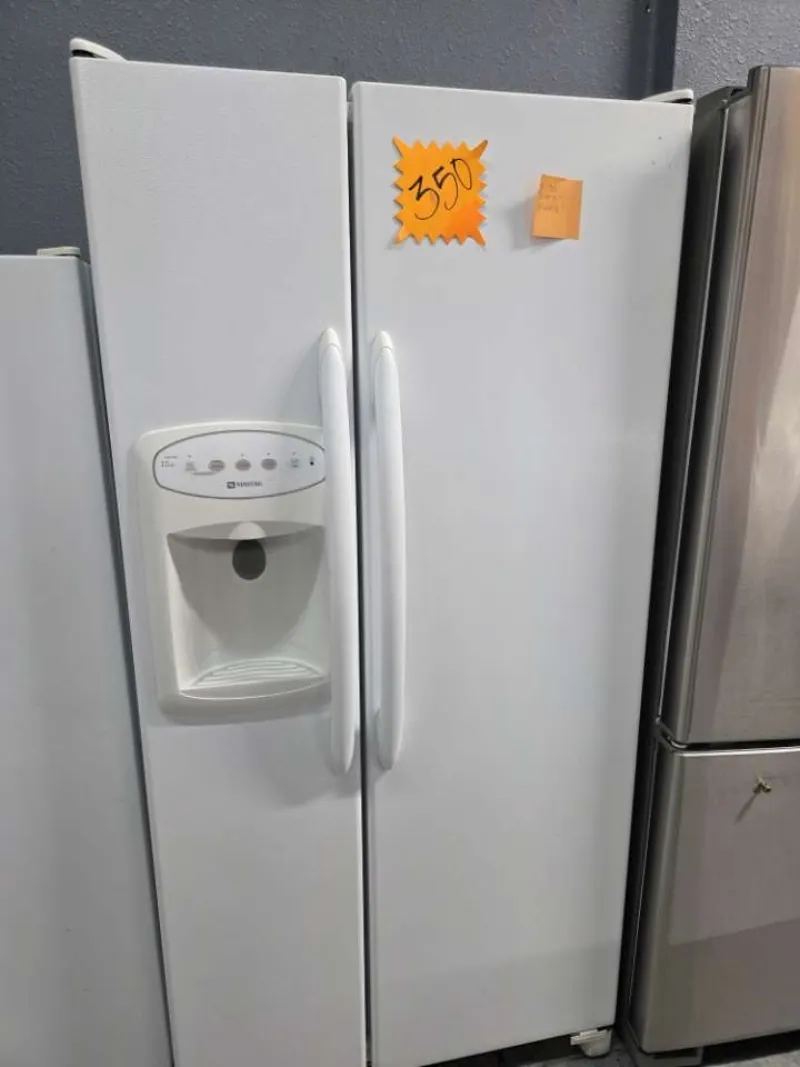 White Maytag Side-by-Side Refrigerator